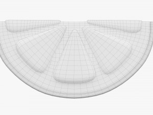 Stylized Lemon Slice 3D Модель