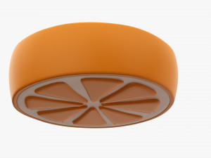Stylized Orange Slice 01 Modello 3D
