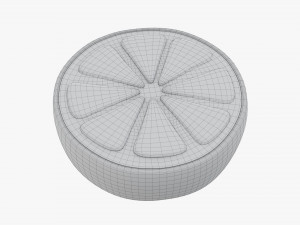 Stylized Orange Slice 01 Modello 3D