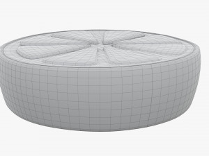 Stylized Orange Slice 01 Modello 3D