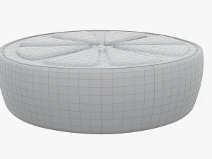 Stylized Orange Slice 01 3D Model