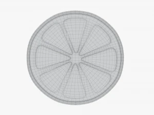 Stylized Orange Slice 01 3D Model