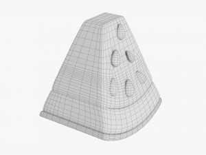 Stylized Watermelon Piece 3D Model