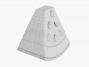 Stylized Watermelon Piece 3D Model