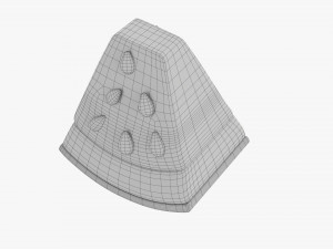 Stylized Watermelon Piece 3D Model