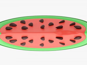 Stylized Watermelon Slice 3D Model