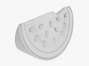 Stylized Watermelon Slice 3D Модель