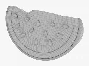 Stylized Watermelon Slice 3D Модель