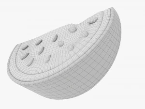 Stylized Watermelon Slice 3D Model