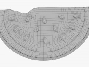 Stylized Watermelon Slice 3D Модель