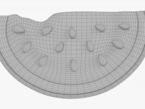 Stylized Watermelon Slice 3D Model