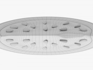 Stylized Watermelon Slice 3D Модель