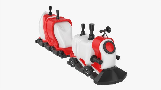 Toy Train 3D Model .c4d .max .obj .3ds .fbx .stl .blend 
