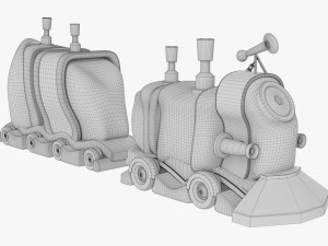 Toy Train 3D Model