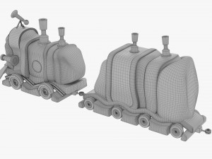 Toy Train 3D Model