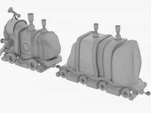 Toy Train 3D Model