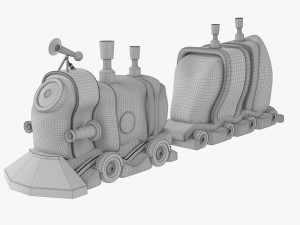 Toy Train 3D Model