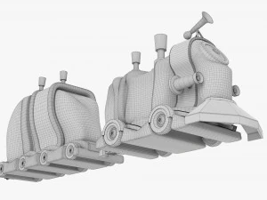 Toy Train 3D Model