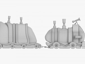Toy Train 3D Model