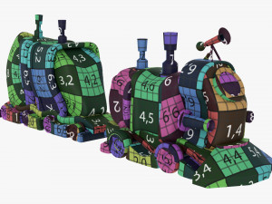 Toy Train 3D Model