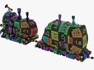 Toy Train 3D Model