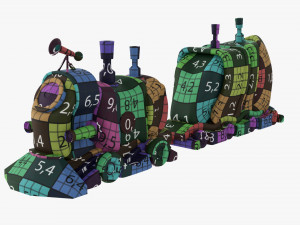 Toy Train 3D Model
