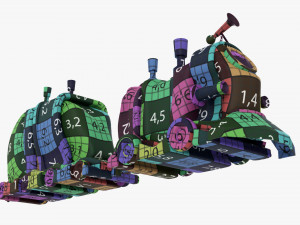 Toy Train 3D Model