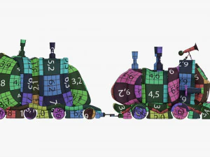 Toy Train 3D Model