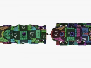 Toy Train 3D Model