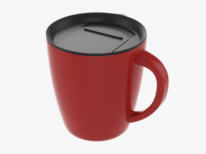 Travel Coffee Mug With Handle 01 3D 모델