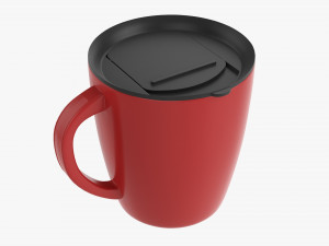 Travel Coffee Mug With Handle 01 3D Model