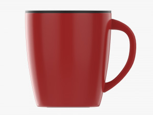 Travel Coffee Mug With Handle 01 3D Model