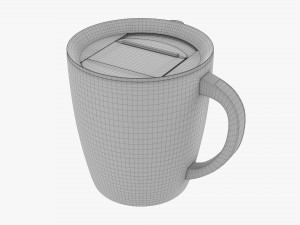 Travel Coffee Mug With Handle 01 3D Model