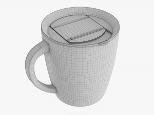 Travel Coffee Mug With Handle 01 3D Model