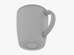 Travel Coffee Mug With Handle 01 3D Model