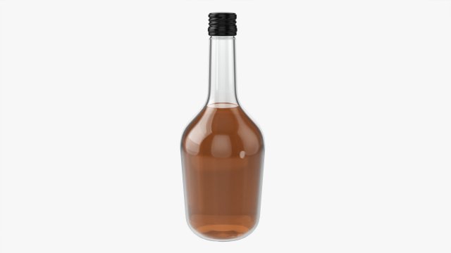 Whiskey Bottle 09 3D Model .c4d .max .obj .3ds .fbx .stl .blend 