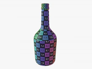 Whiskey Bottle 09 3D Model