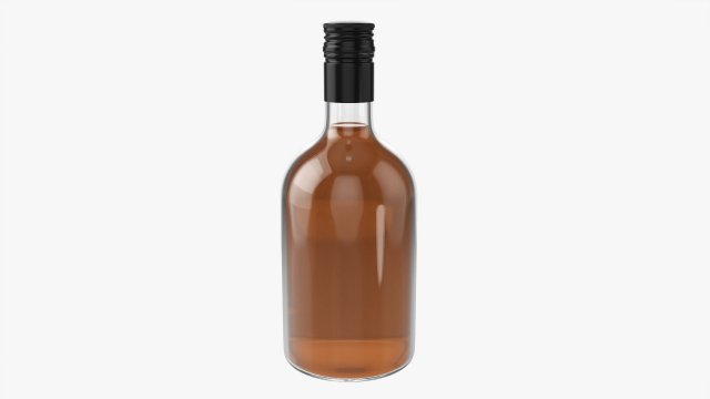 Whiskey Bottle 10 3D Модель .c4d .max .obj .3ds .fbx .stl .blend 
