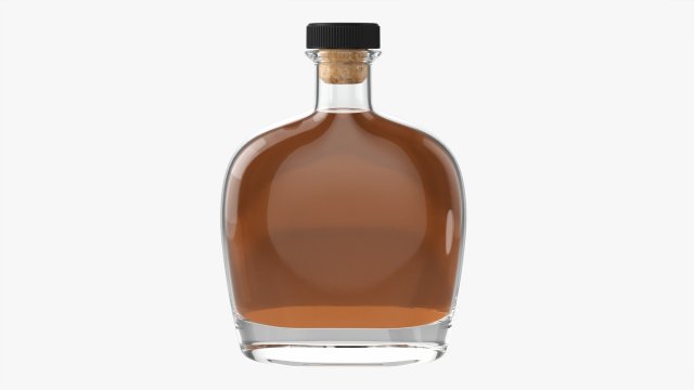 Whiskey Bottle 11 3D Model .c4d .max .obj .3ds .fbx .stl .blend 