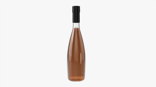 Whiskey Bottle 12 3D Model .c4d .max .obj .3ds .fbx .stl .blend 