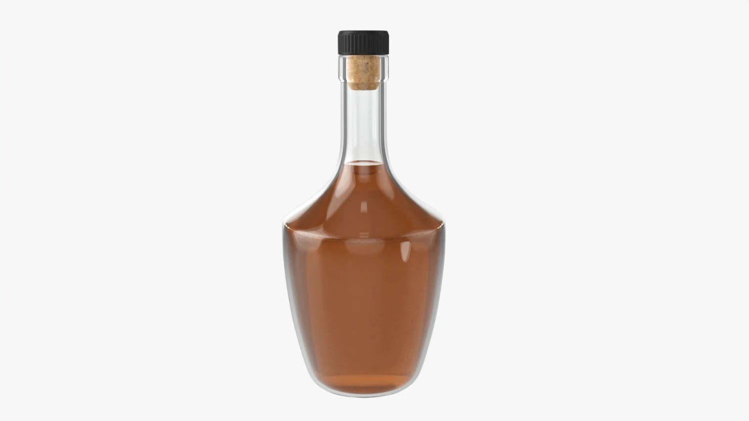 Whiskey Bottle 13 3D Model .c4d .max .obj .3ds .fbx .stl .blend 