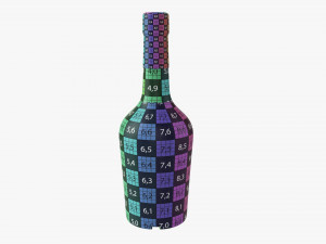 Whiskey Bottle 14 3D 모델