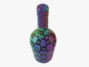 Whiskey Bottle 14 3D 모델