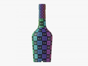Whiskey Bottle 14 3D 모델