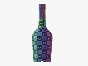 Whiskey Bottle 14 3D Model