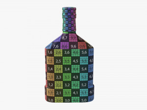 Whiskey Bottle 17 3D-Modell