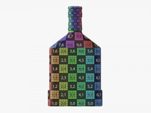 Whiskey Bottle 17 3D-Modell
