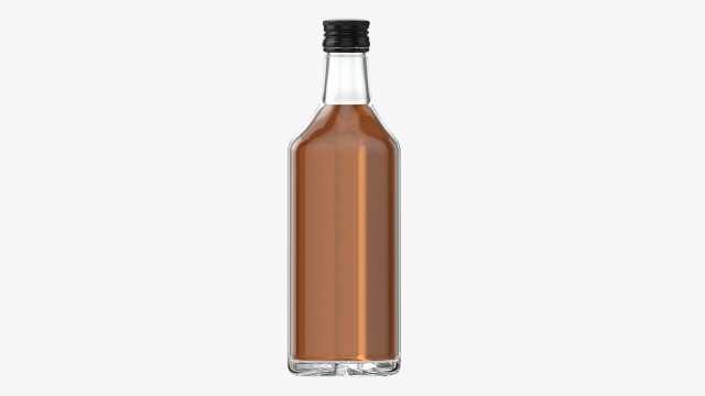 Whiskey Bottle 18 3D Model .c4d .max .obj .3ds .fbx .stl .blend 