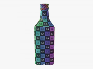 Whiskey Bottle 18 3D Model