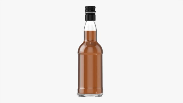 Whiskey Bottle 19 3D Model .c4d .max .obj .3ds .fbx .stl .blend 
